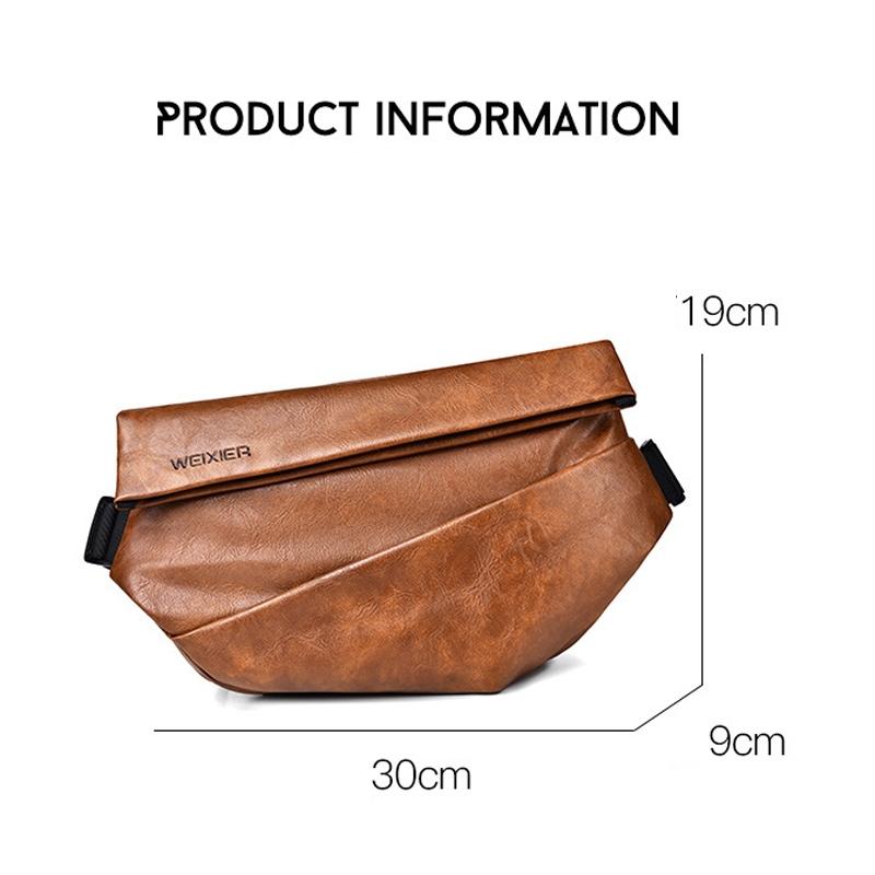 Compact Single Shoulder Crossbody Backpack For Men - Gray