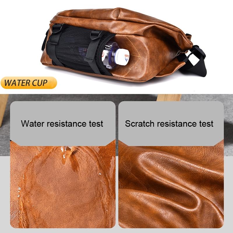 Compact Single Shoulder Crossbody Backpack For Men - Gray