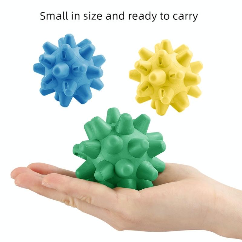 Handheld Hedgehog Massage Ball For Plantar Relaxation And Fitness - Yellow