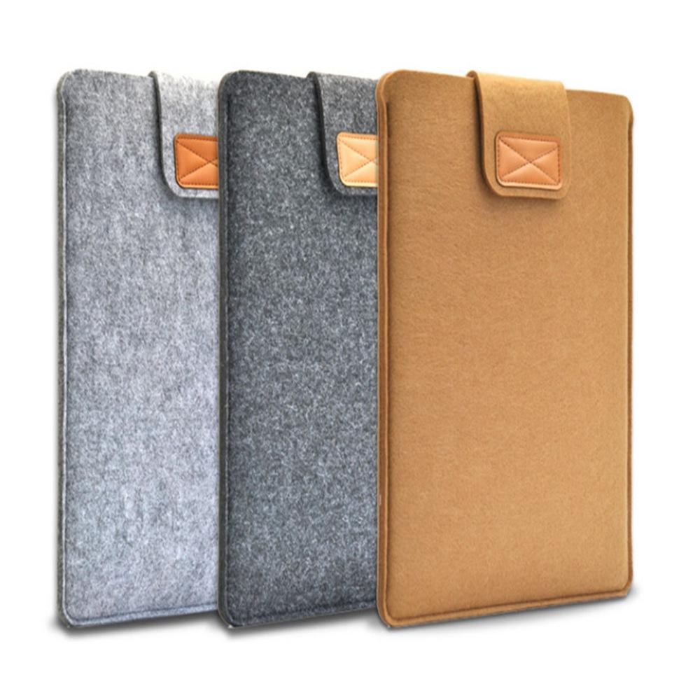 11 Inch Vertical Felt Laptop / Tablet Sleeve Bag - Dark Gray
