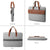 Stylish Pu Leather Laptop Bag - Briefcase Cover - Grey - 14 Inch