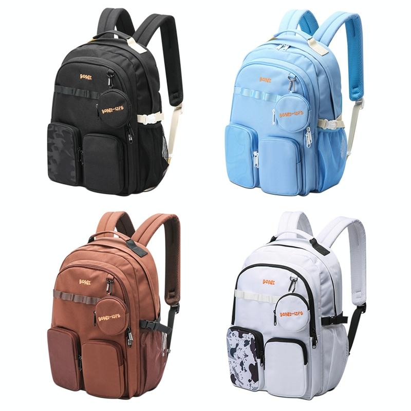 Lightweight Canvas Backpack - Compact and Durable - Light Blue 2