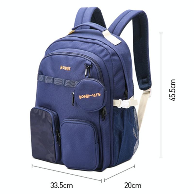 Lightweight Canvas Backpack - Compact and Durable - Light Blue 2