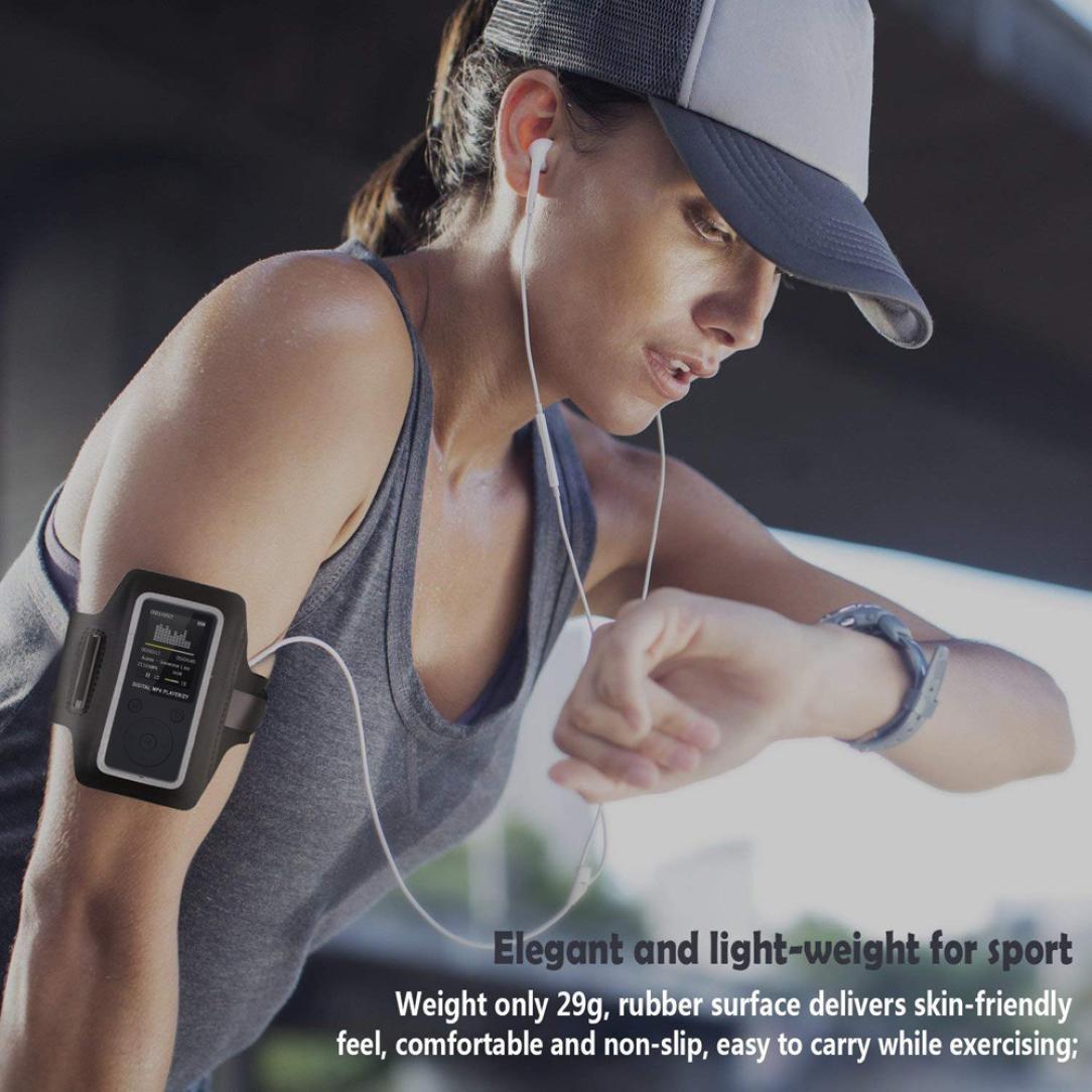 Portable Mp4 Music Player With Fm Radio & Recording Black - Pink No Memory