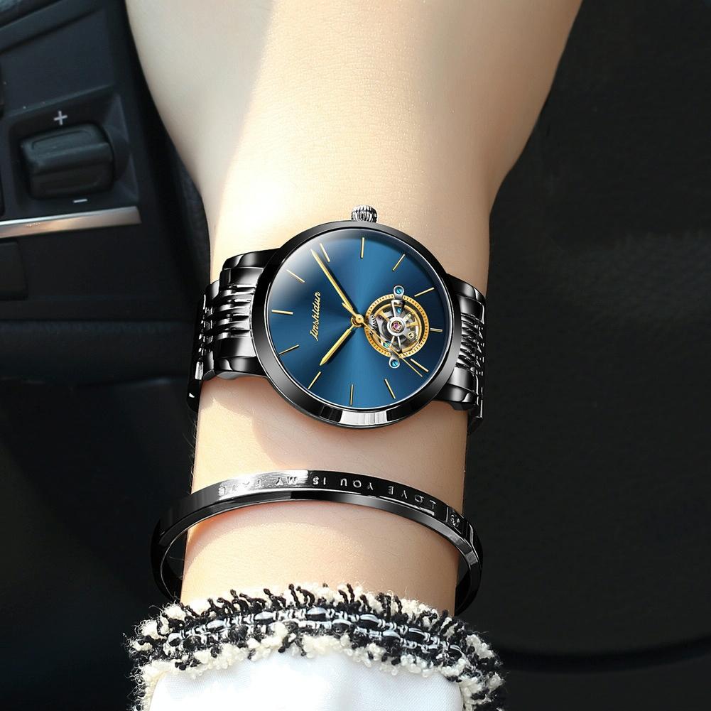 Waterproof Automatic Mechanical Watch For Women With Simple Hollow Design