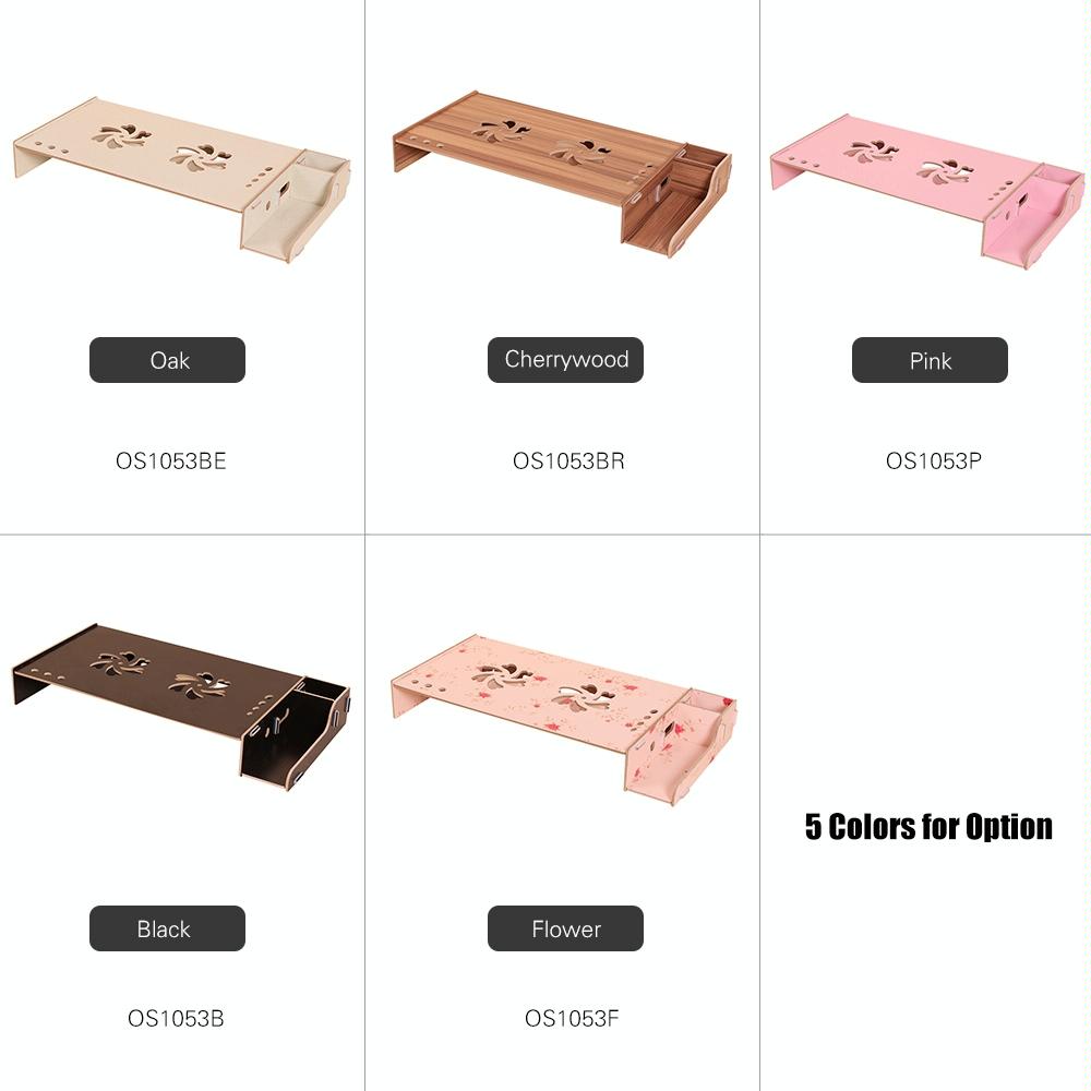 Wood Monitor Stand with Keyboard Storage - Tbd049404601C