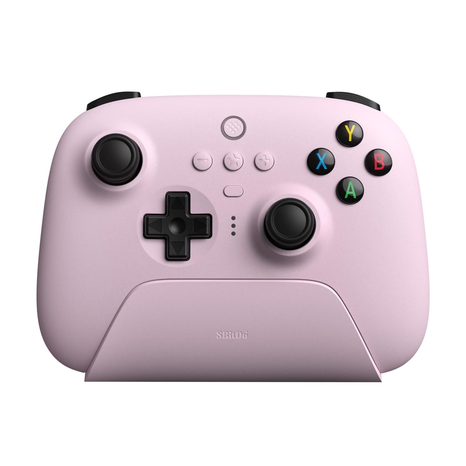 Wireless Gaming Controller + Charging Dock for Pc / Windows 10 / 11 / Steam Deck - 2.4g - Pink