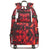 Student Waterproof Printed Backpack - Geometric Blue