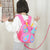 Girls' Butterfly Backpack - Compact and Colourful - Rose Red