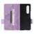 For Samsung Galaxy Z Fold4 5G Leather Flip Case With Magnetic Clasp - Purple
