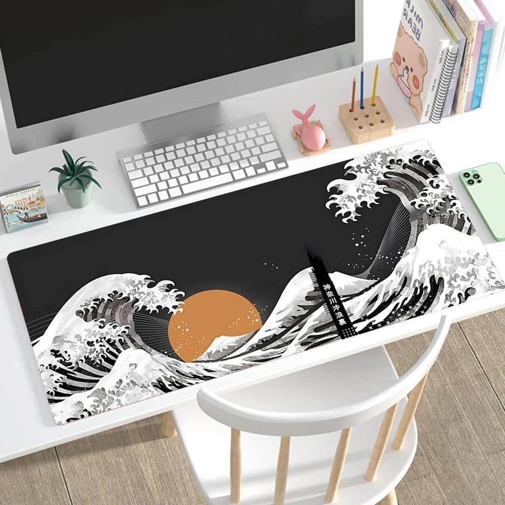 Non Slip Gaming Mouse Pad Big Wave Design - No.27 - 300X600X2Mm