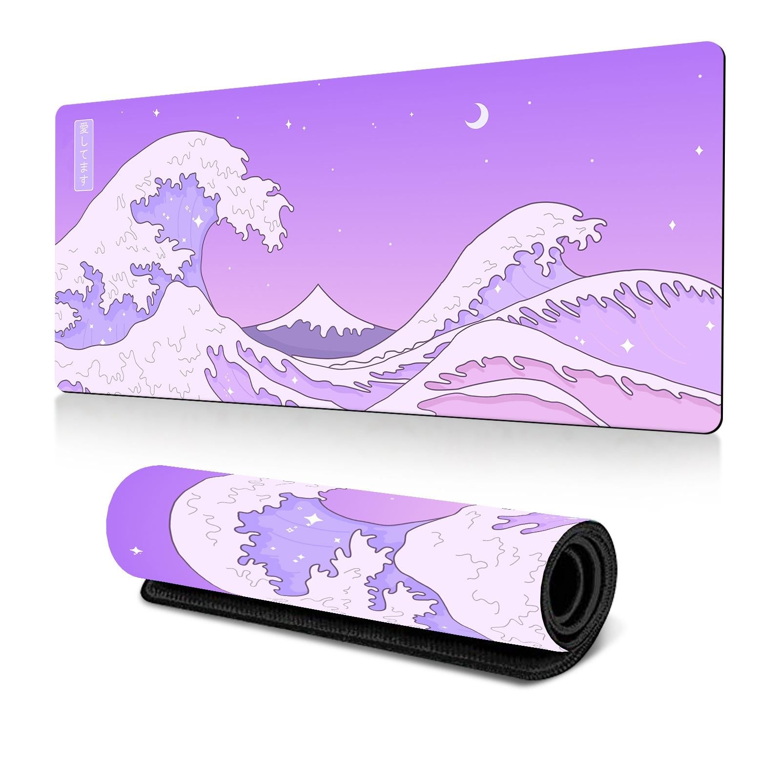 Non Slip Gaming Mouse Pad Big Wave Design - No.27 - 300X600X2Mm