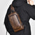 Waterproof Anti Theft Crossbody Backpack For Men - Dark Brown