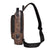 Waterproof Anti Theft Crossbody Backpack For Men - Dark Brown