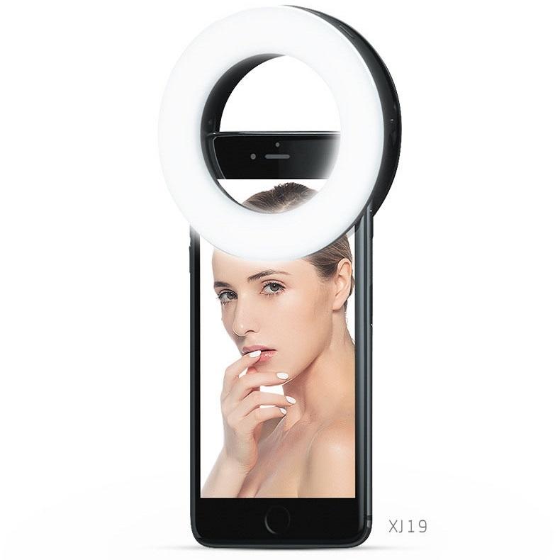 Selfie Ring Light for Mobile Phones - Beauty Enhancer - Black