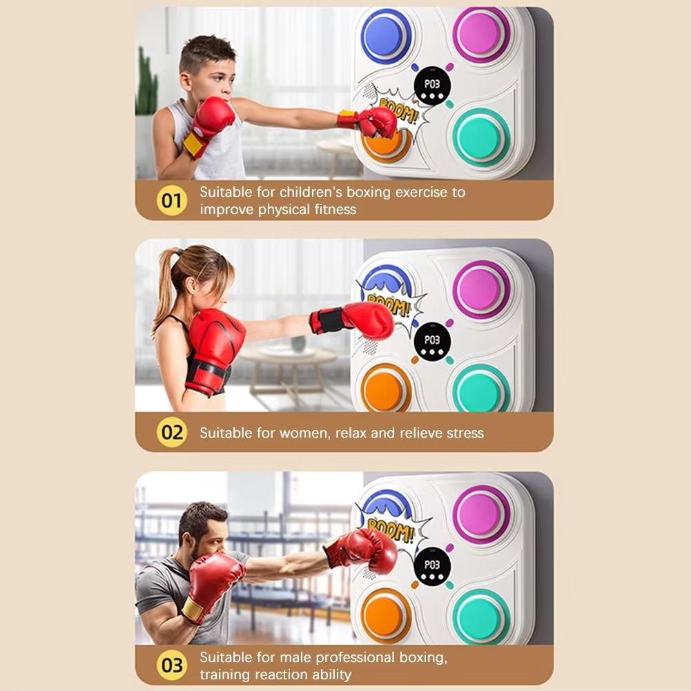 Bluetooth Music Display Boxing Target Toy For Children - Digital & Smart - Blue