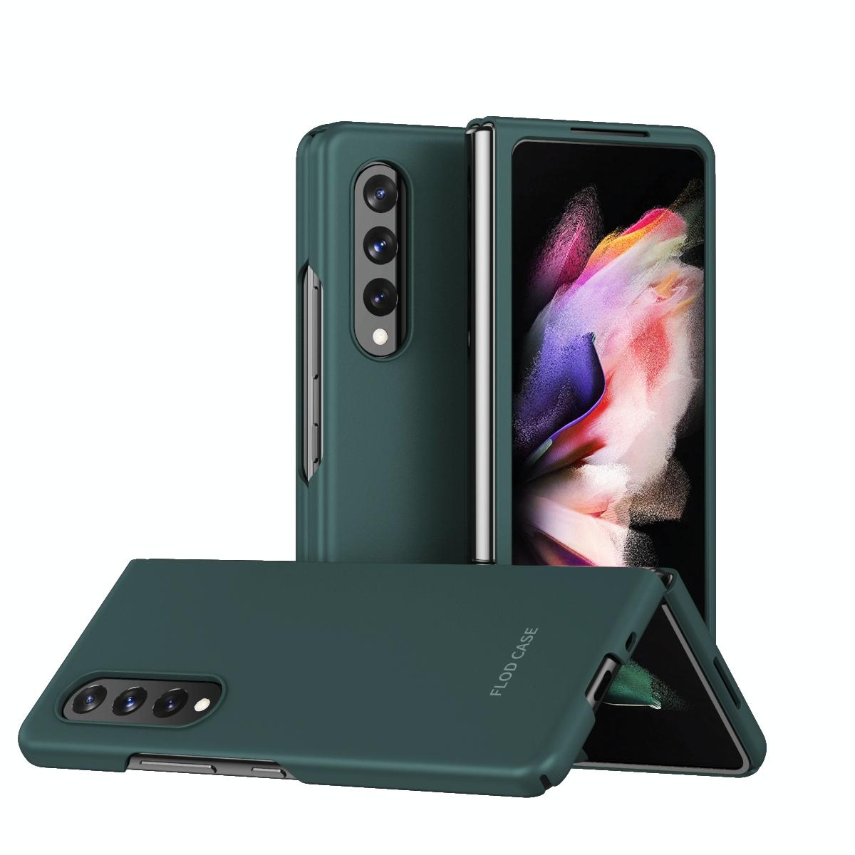For Samsung Galaxy Z Fold4 5G Foldable Shockproof Phone Case - Green