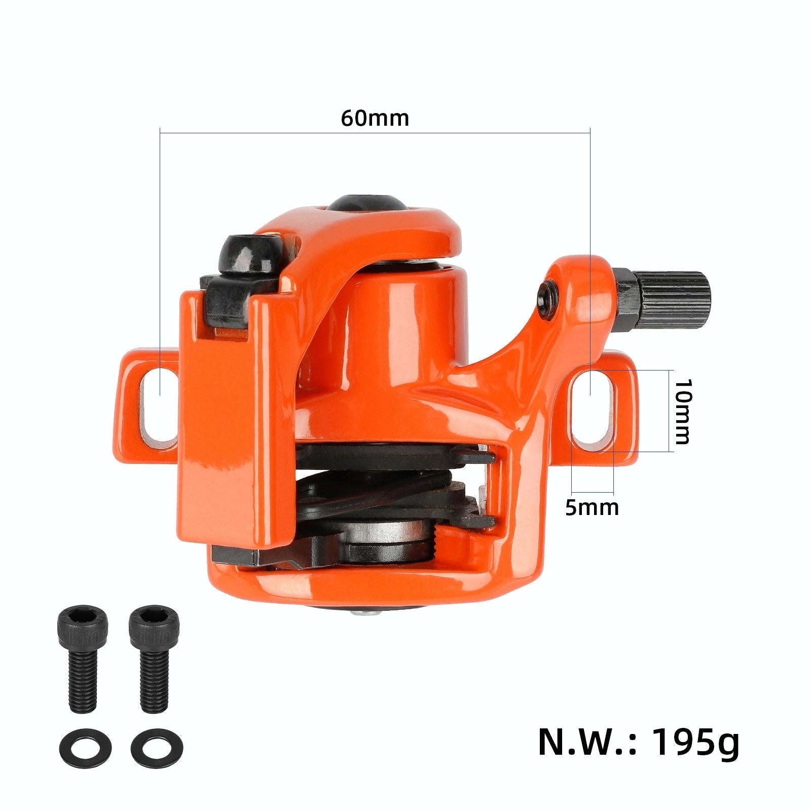 Xiaomi Electric Scooter Rear Disc Brake Calipers - Black - Orange