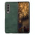 For Samsung Galaxy Z Fold4 5G Two Tone Litchi Pu Case - Slim & Stylish - Green