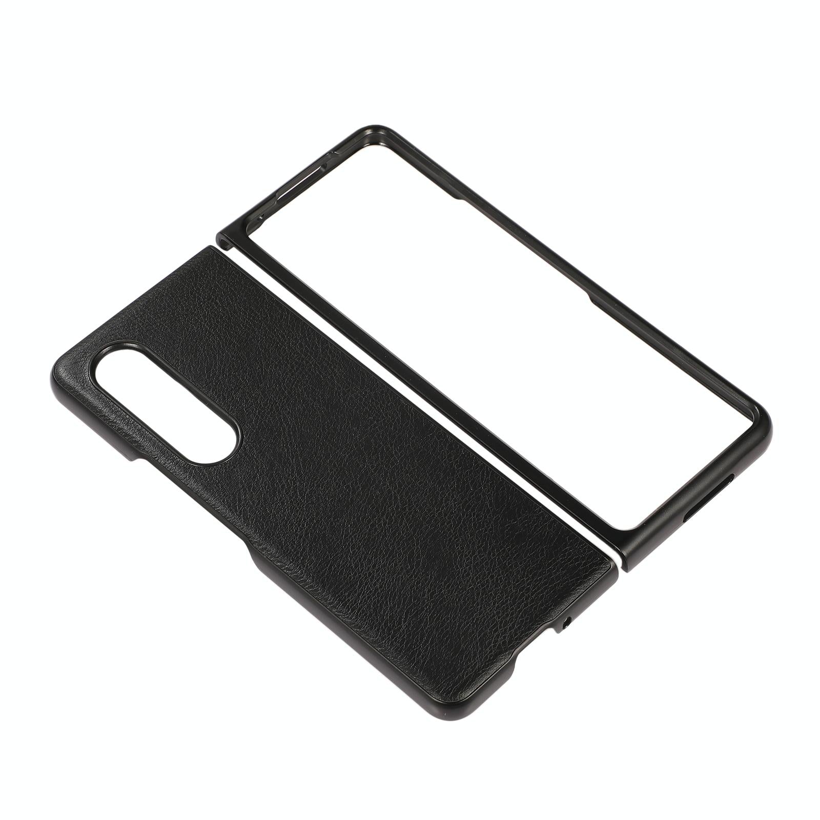 For Samsung Galaxy Z Fold4 5G Two Tone Litchi Pu Case - Slim & Stylish - Green
