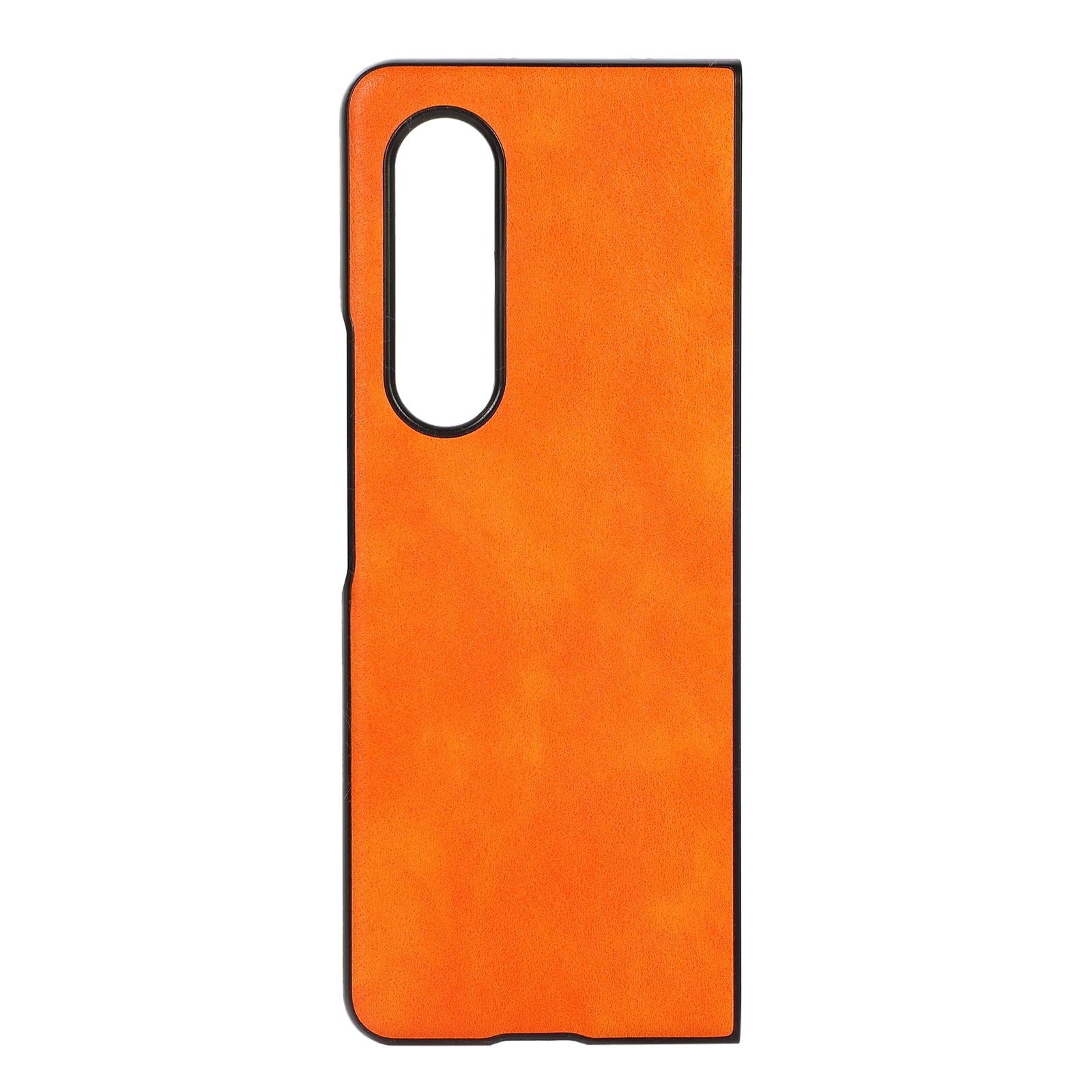 For Samsung Galaxy Z Fold4 5G Two Tone Litchi Pu Case - Slim & Stylish - Green