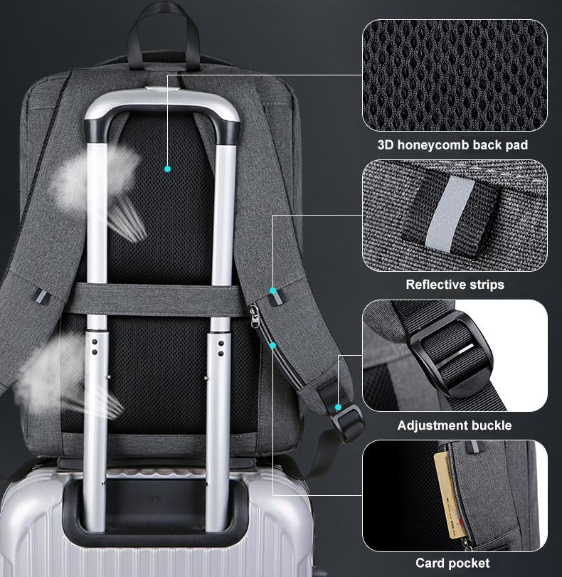 Large Capacity Anti-Theft Laptop Backpack With Usb Port - 16 Inch