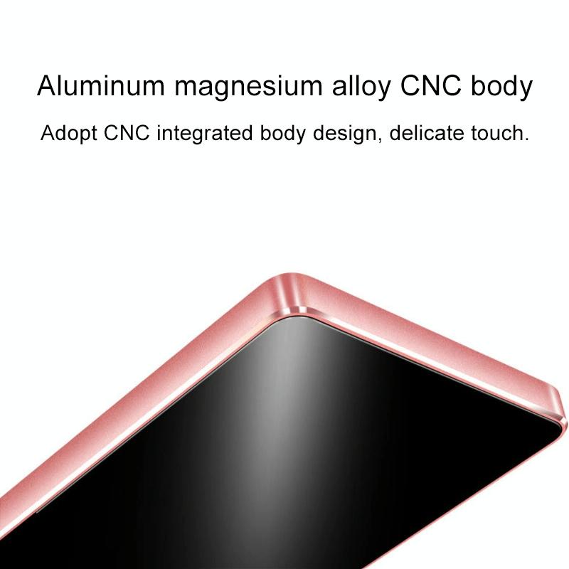 1.8 Inch Metal Bluetooth Mp3 / Mp4 Player With Touch Screen 8Gb - 8Gb Rose Gold