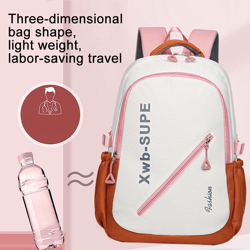 Adorable Junior High Backpack For Travel - Pink