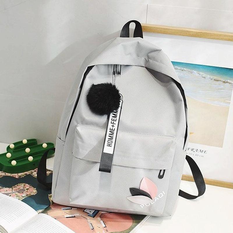 Student Canvas Backpack - Pink