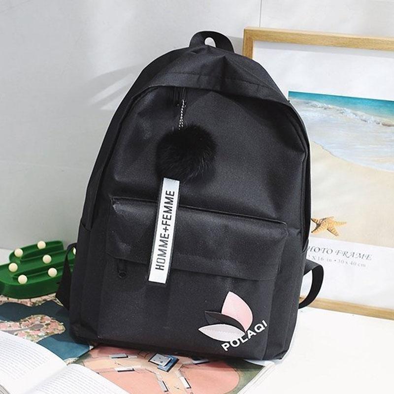 Student Canvas Backpack - Pink