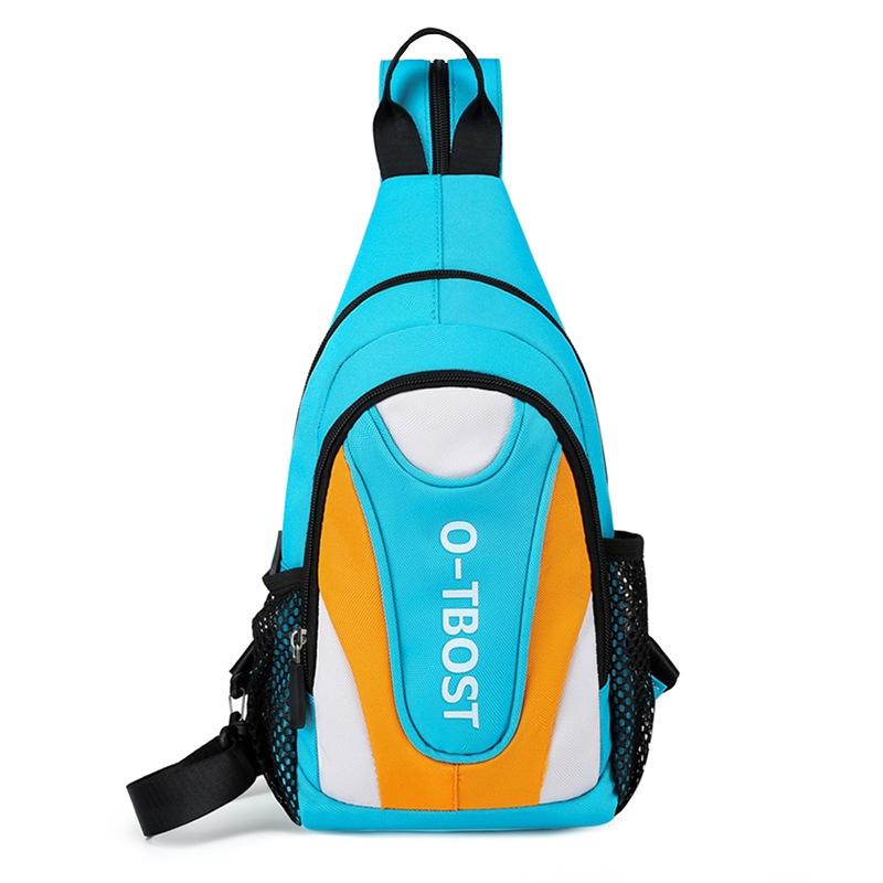 Multifunctional Crossbody Backpack For Outdoor Adventures - Sky Blue And Yellow