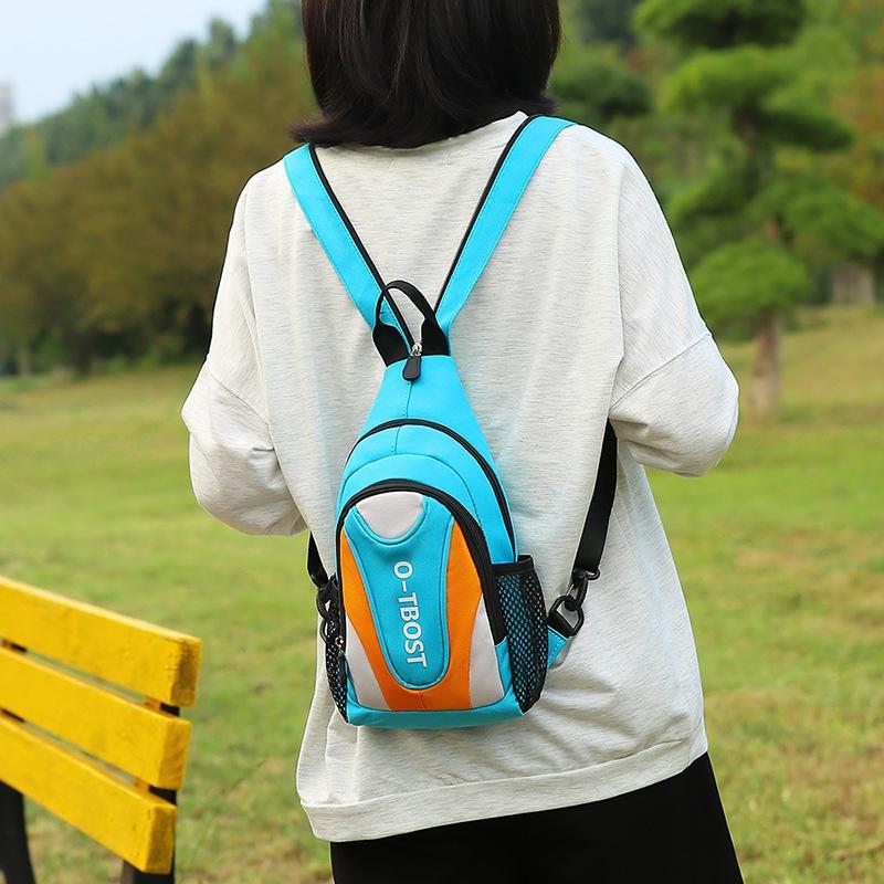 Multifunctional Crossbody Backpack For Outdoor Adventures - Sky Blue And Yellow