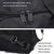 Waterproof Fitness Backpack For Swimming And Travel - Simple Black Bottom Blue Word