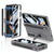 For Samsung Galaxy Z Fold4 5G Foldable Magnetic Flip Case With Holder & Pen Slot - Gkk - Silver