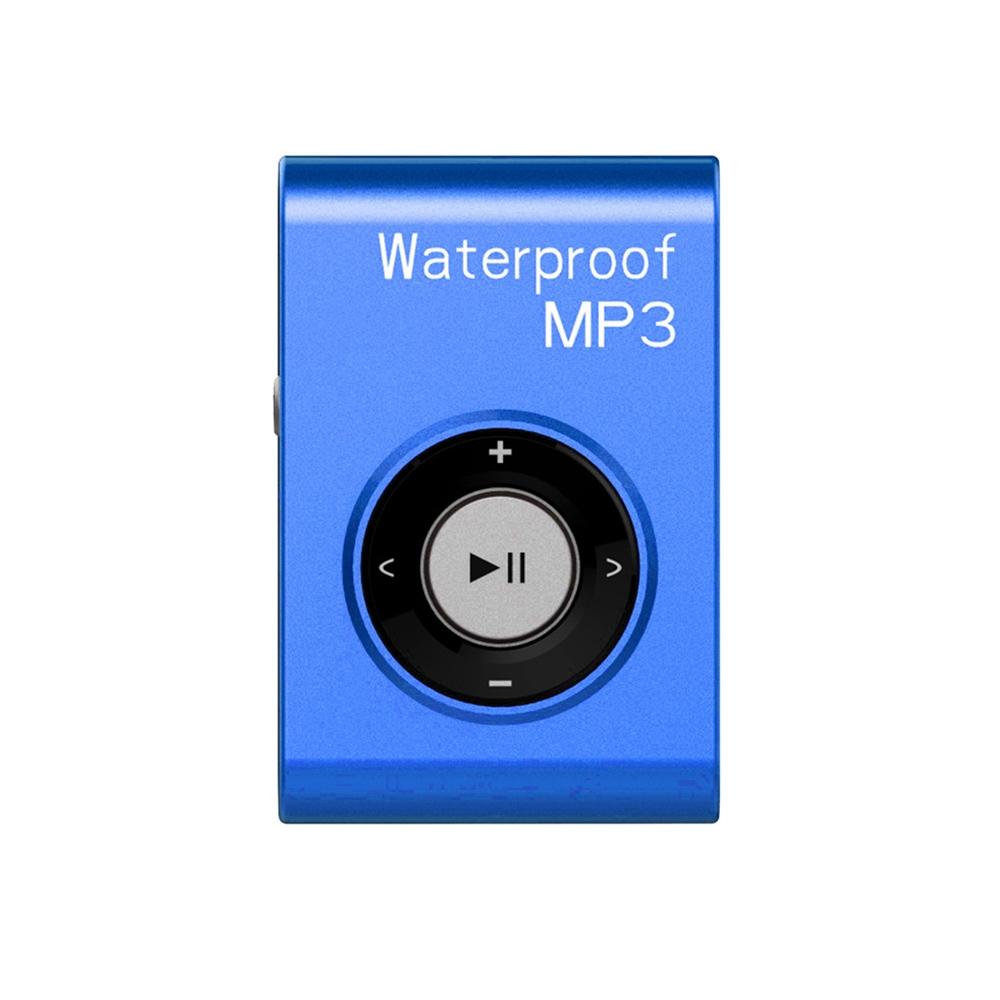 Waterproof Mp3 Player For Swimming & Diving 4Gb Memory Fm Radio Blue