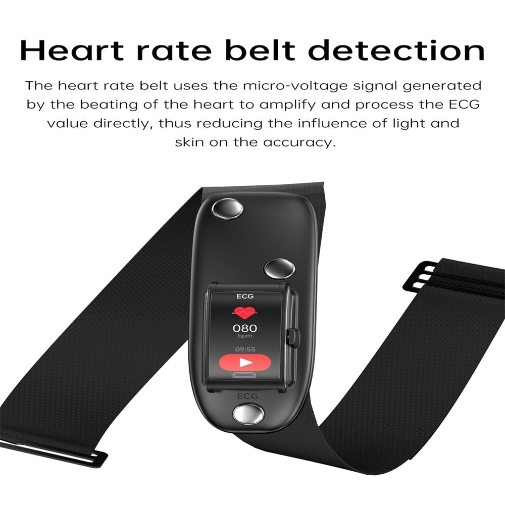 Smart Watch With Heart Rate And Blood Pressure Monitoring - Colour Screen - Red