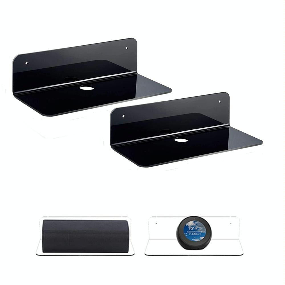 Set of 2 Wall Mounts for Speakers and Surveillance Cameras - White