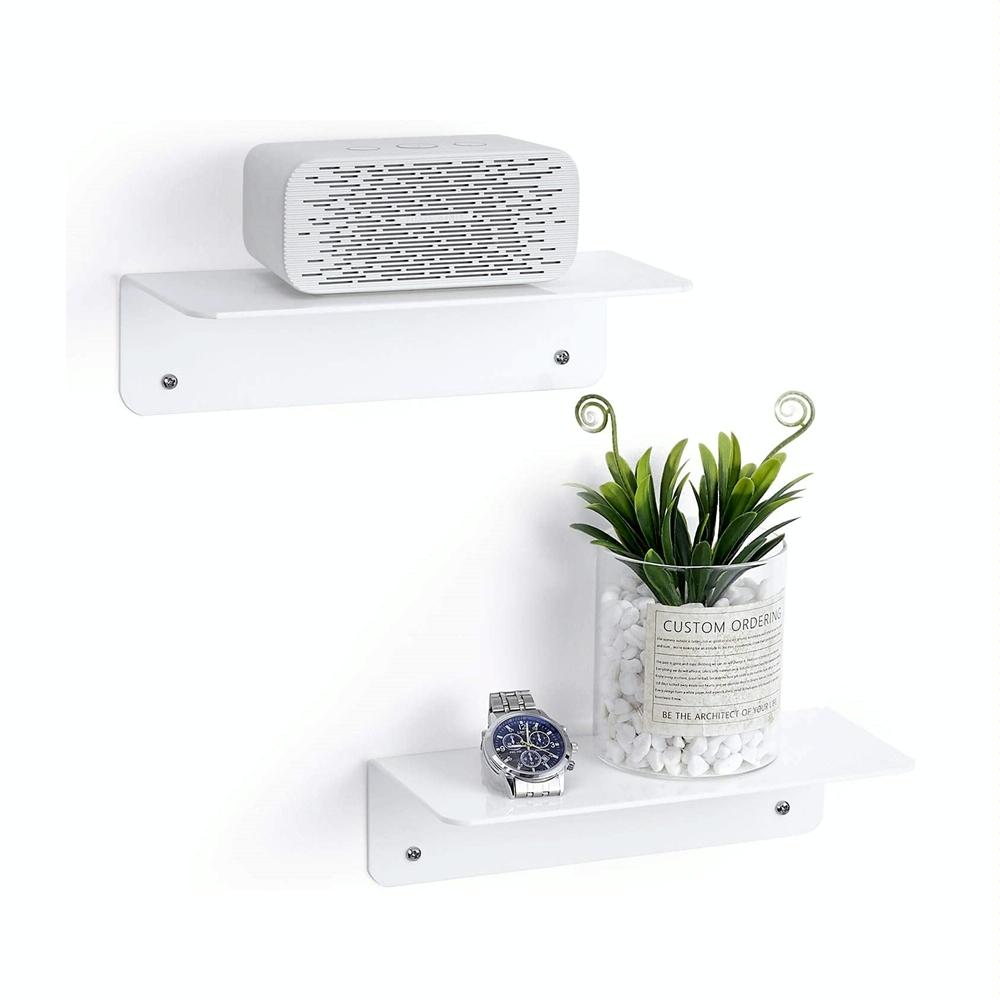Set of 2 Wall Mounts for Speakers and Surveillance Cameras - White
