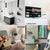 Set of 2 Wall Mounts for Speakers and Surveillance Cameras - White