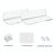 Set of 2 Wall Mounts for Speakers and Surveillance Cameras - White
