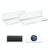 Set of 2 Wall Mounts for Speakers and Surveillance Cameras - White