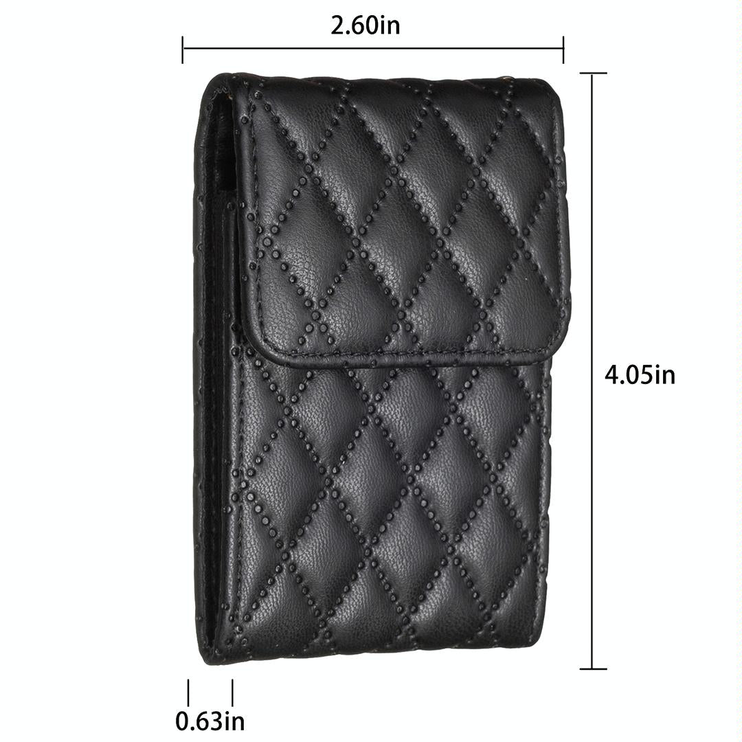 Vertical Card Bag For Mobile Phones Sticker - Black