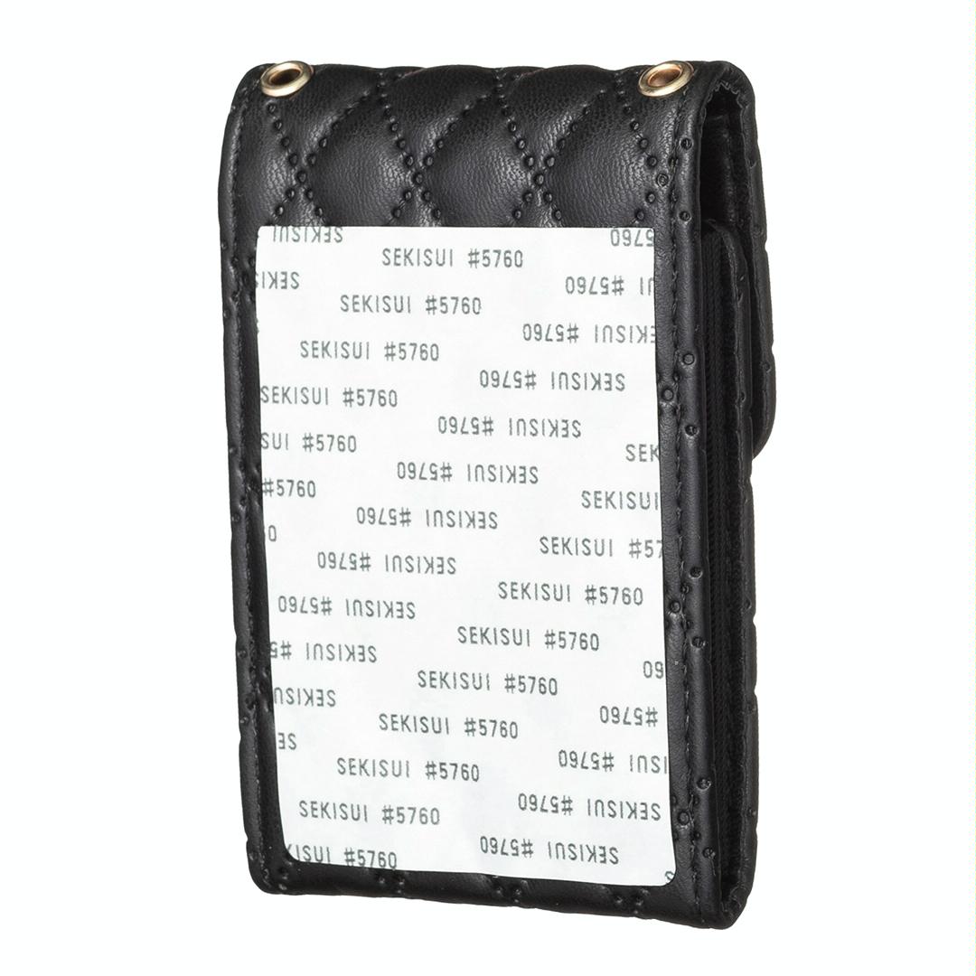 Vertical Card Bag For Mobile Phones Sticker - Black