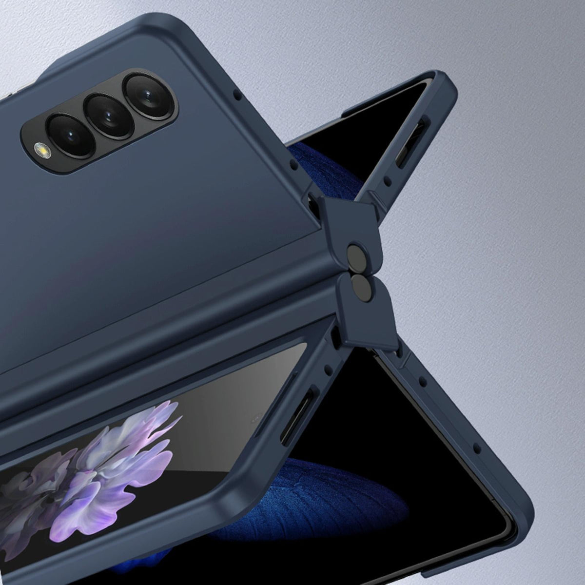 For Samsung Galaxy Z Fold4 5G Integrated Shockproof Case - Purple