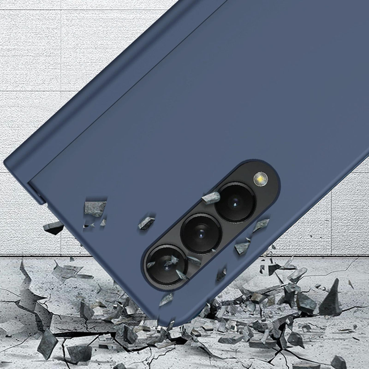 For Samsung Galaxy Z Fold4 5G Integrated Shockproof Case - Purple