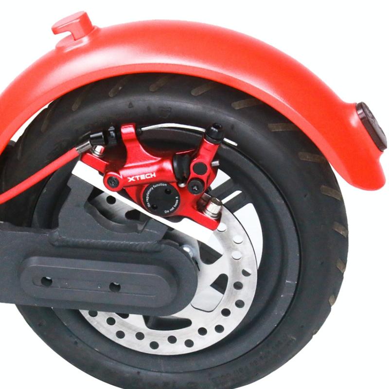 Upgraded 3-in-1 Scooter Brake & Seat Set for Xiaomi M365 Pro - Black Brake + Silver Adapter