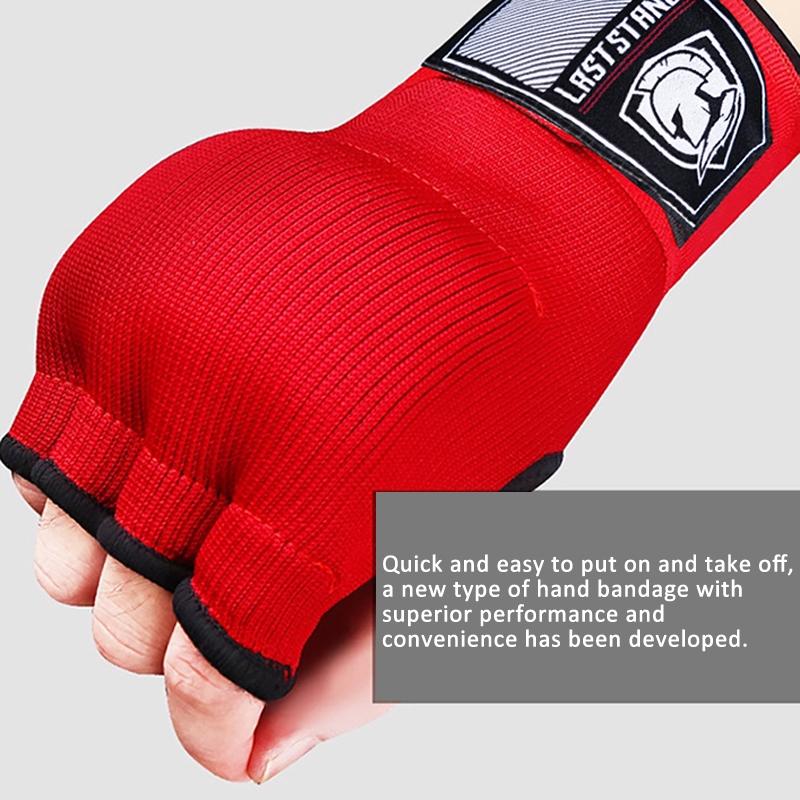 Protective Half Finger Boxing Gloves With Gel Padding And Wrist Support - One Size - Black