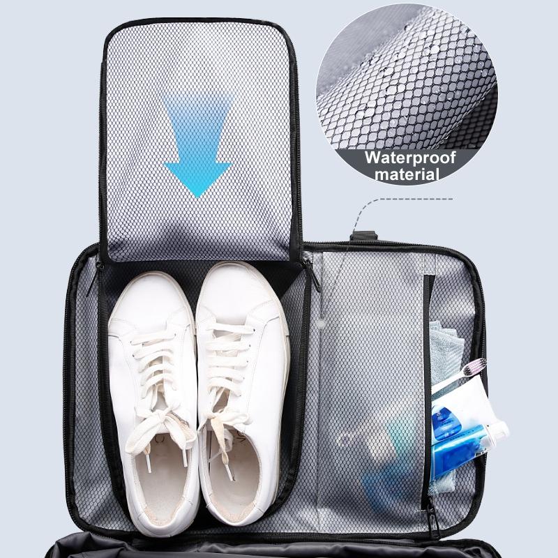 Large Capacity Men Shoulder Backpack - Gray