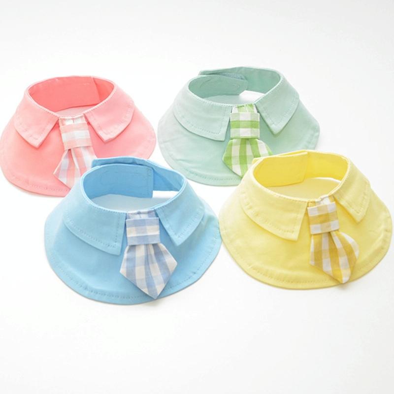 Pet Shawl Scarf Saliva Towel Dog Clothes Accessories - Size S - Pink