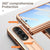 For Samsung Galaxy Z Fold4 5G Premium Litchi Leather Hinged Phone Case - With Pen - Gold